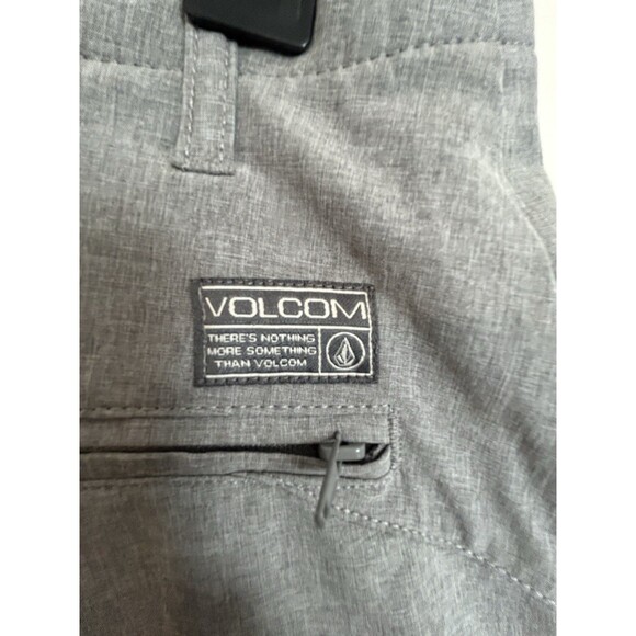 Volcom Shorts mens 28 gray 4 way Stretch zipper pocket surf and turf swim - Picture 6 of 12
